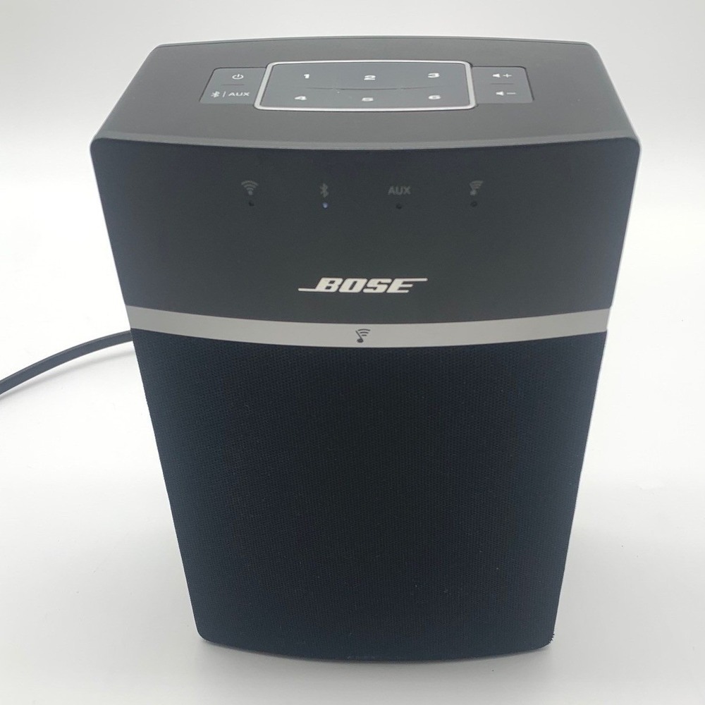 Bose SoundTouch 10 Wireless Speaker Black Bluetooth Wi-Fi Model 416776  W/ Cable